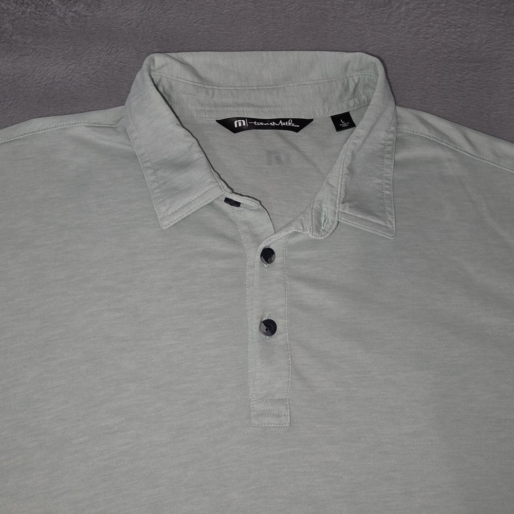 Travis Mathew Mens Large Short Sleeve Golf Polo Shirt Woodfield Country Club